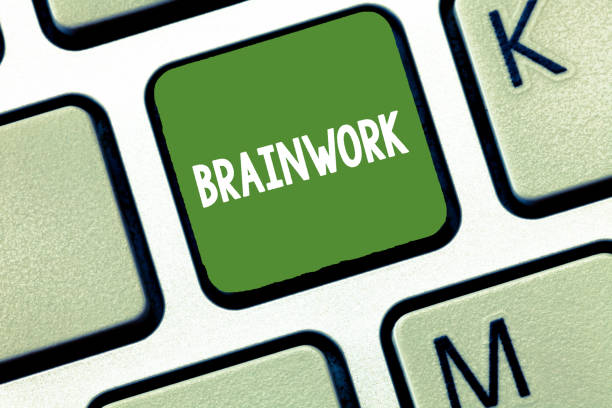 istock Conceptual hand writing showing Brainwork. Business photo text described as mental activity and not physical one thoughts Keyboard Intention to create computer message keypad idea. 1076949808