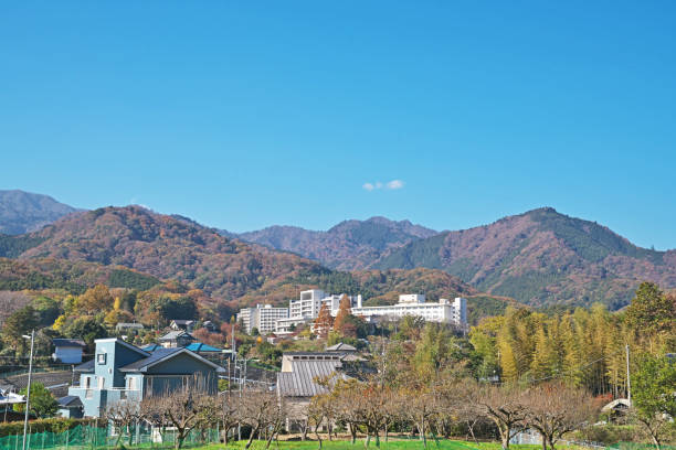 istock The mountain which became the autumnal scenery 1076986524