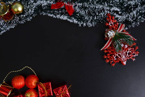 istock Christmas and New Year background with decoration 1077006398