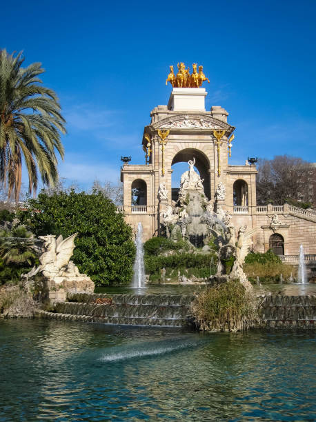 istock Fountain Cascada in Ciudadela Park, Barcelona, Spain 1077019118