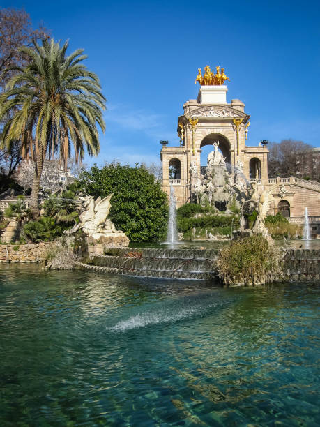 istock Fountain Cascada in Ciudadela Park, Barcelona, Spain 1077019122