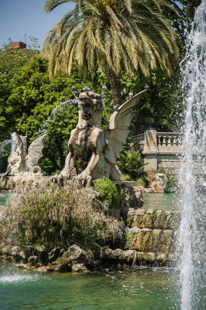istock Fountain Cascada in Ciudadela Park, Barcelona, Spain 1077019160