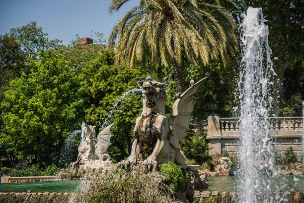 istock Fountain Cascada in Ciudadela Park, Barcelona, Spain 1077019162