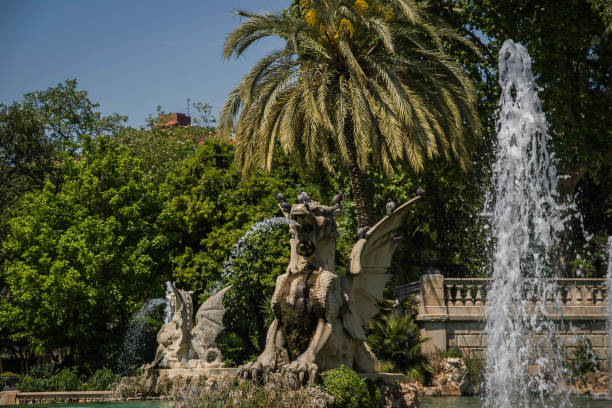 istock Fountain Cascada in Ciudadela Park, Barcelona, Spain 1077019172