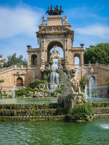 istock Fountain Cascada in Ciudadela Park, Barcelona, Spain 1077019240