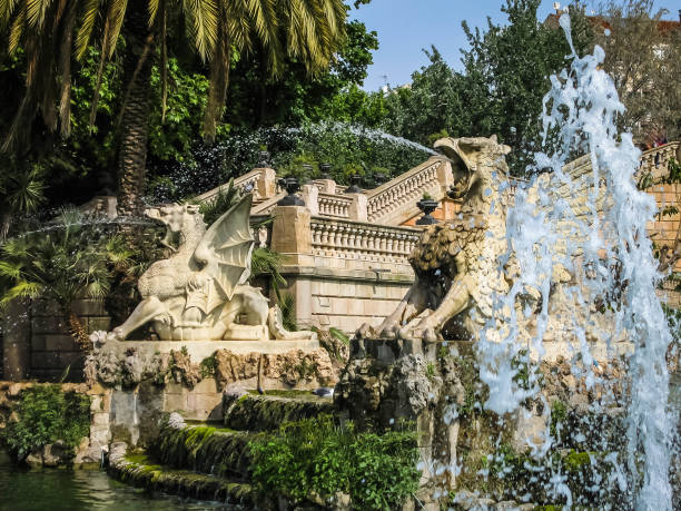 istock Fountain Cascada in Ciudadela Park, Barcelona, Spain 1077019254