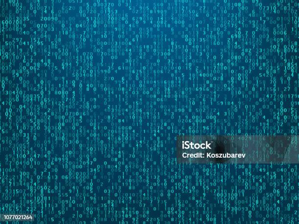 Abstract Technology Computer Code Background Stock Illustration ...