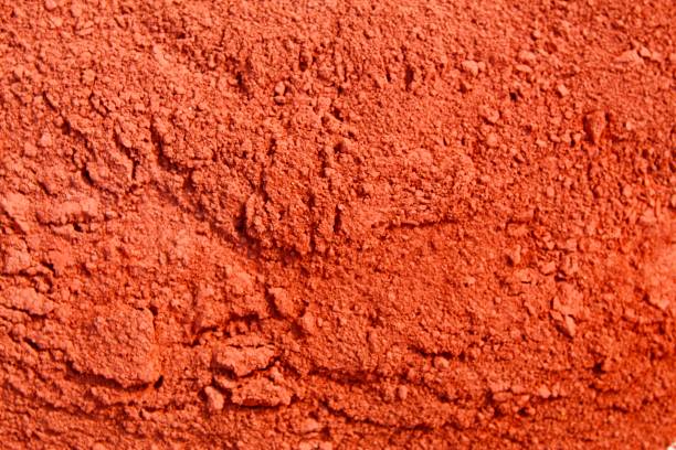 immagine astratta ad alta risoluzione di polvere di ossido rosso - oxide foto e immagini stock