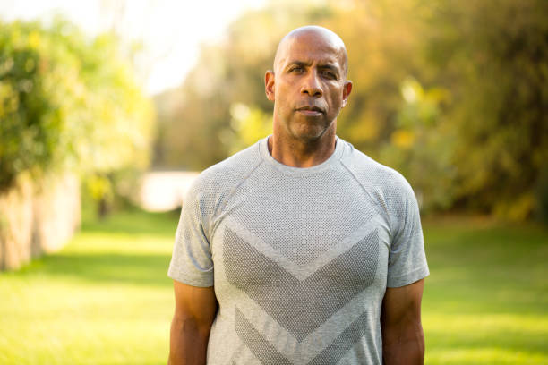 istock Fit African American man. 1077041024