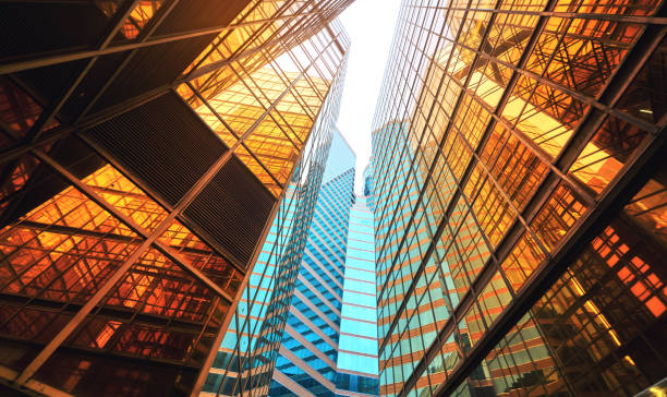 istock Architecture details Modern Building Glass facade Exterior 1077047416