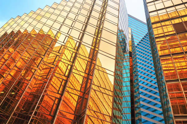istock Architecture details Modern Building Glass facade Exterior 1077047420