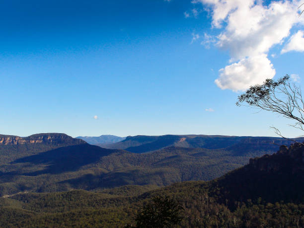 istock View over the blue mountains of Australia 1077051572
