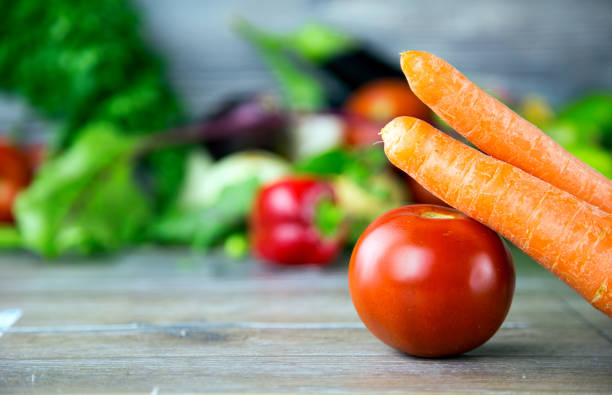 istock Healthy Fresh Mix of Raw Vegetable Composition 1077052864