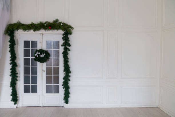 istock Christmas tree with presents new year holiday winter 1077059146