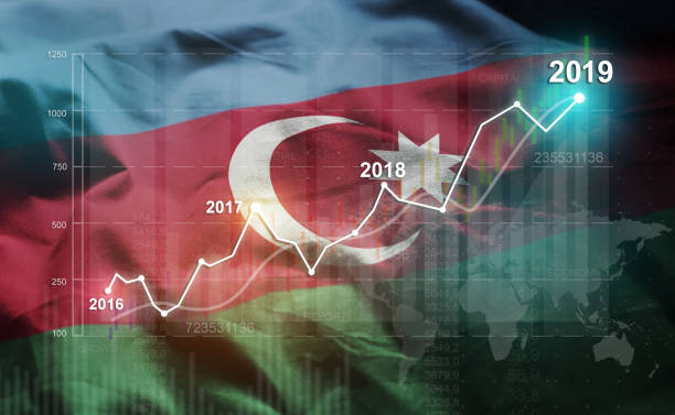 istock Growing Statistic Financial 2019 Against Azerbaijan Flag 1077061110