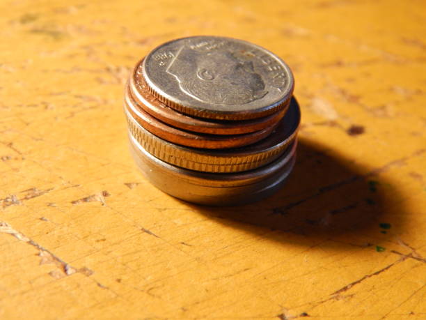istock Numismatics, collecting coins of different countries and denominations 1077067372