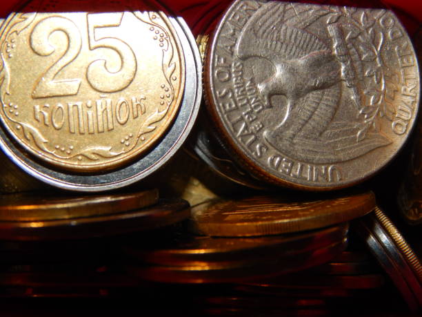 istock Numismatics, collecting coins of different countries and denominations 1077067410