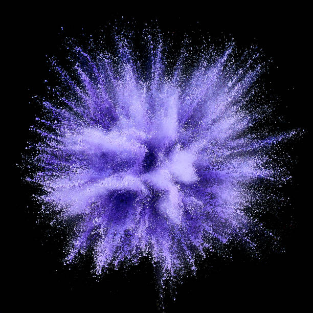 istock Colored powder explosion. Abstract closeup dust on backdrop. Colorful explode. Paint holi 1077069858
