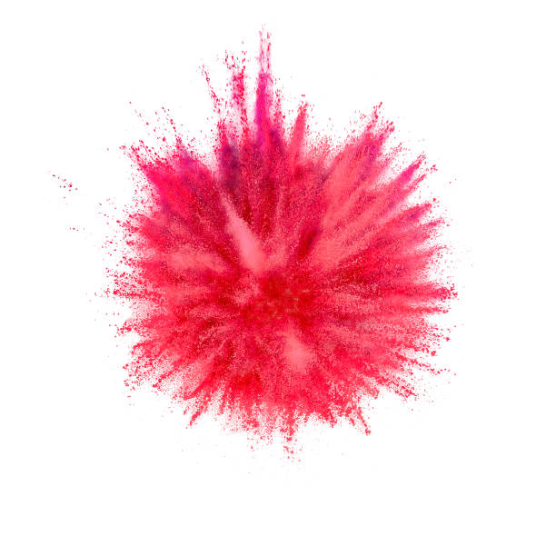 istock Colored powder explosion. Abstract closeup dust on backdrop. Colorful explode. Paint holi 1077069998