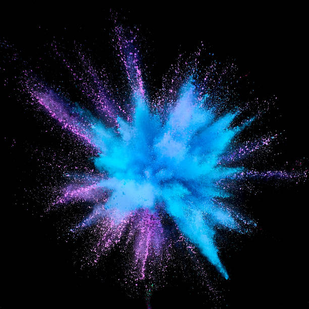 Colored Powder Explosion Abstract Closeup Dust On Backdrop Colorful Explode  Paint Holi Stock Photo - Download Image Now - iStock