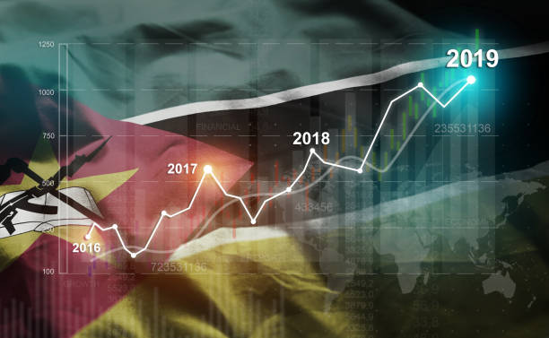 istock Growing Statistic Financial 2019 Against Mozambique Flag 1077081508