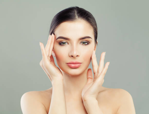 istock Healthy face young woman 1077084672