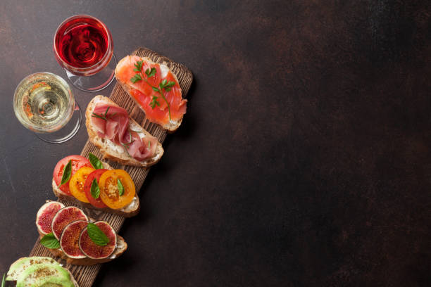 istock Brushetta or traditional spanish tapas 1077086292