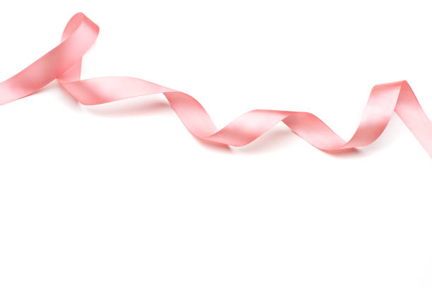 istock pink satin ribbon isolated on white backgroun 1077086608