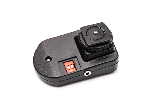istock Wireless Trigger, Isolated on White Background. Photographic equipment 1077086692