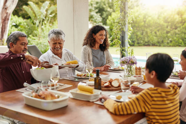 istock Everyone is happy when there's food on the table 1077087636