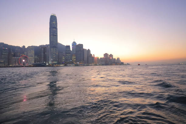 istock an Victoria Harbour on sunset. HK, China 1077089584