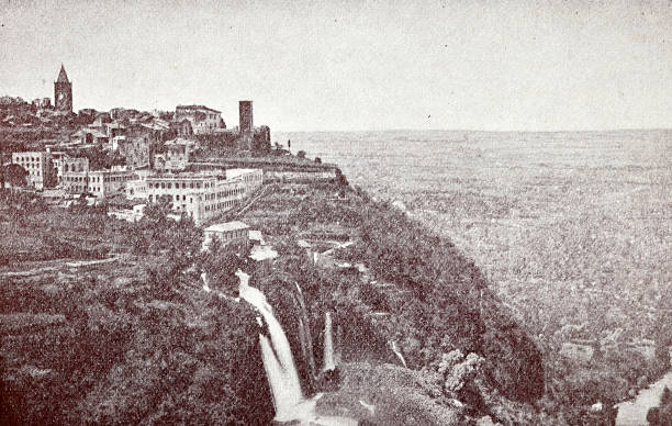 istock Ancient rome, view of Tivoli 1077089808