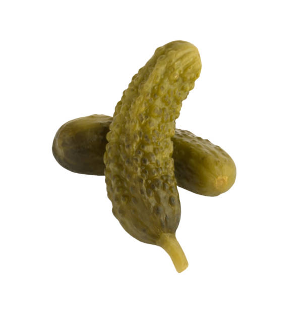 istock Homemade Pickled Gherkins or Cucumbers Isolated 1077090324