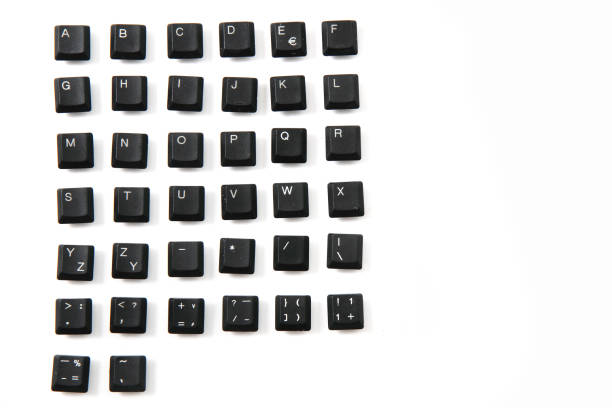 istock alphabet from keyboard keys as font 1077093310