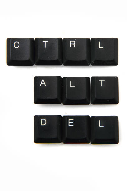 키보드 키-ctrl, alt, 델 - computer keyboard alphabet letter a characters 뉴스 사진 이미지