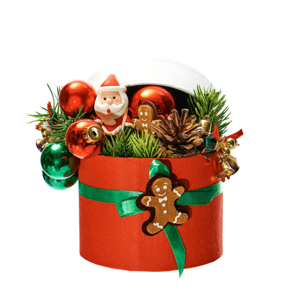 istock Christmas decorations isolated on white background. 1077097050