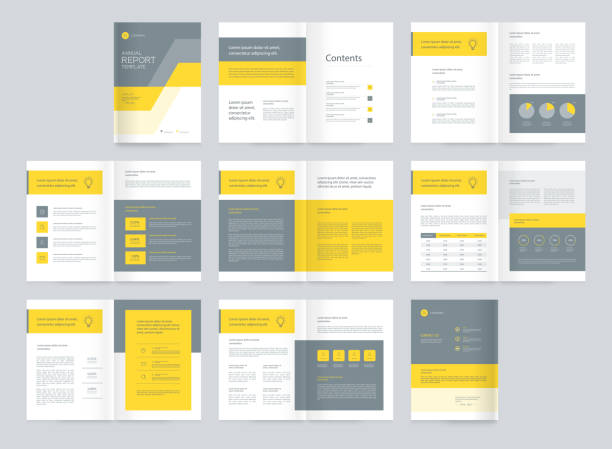 template layout design with cover page for company profile ,annual report , brochures,proposal , flyers, leaflet, magazine,book concept This file EPS 10 format. This illustration
contains a transparency and gradient. plan document stock illustrations