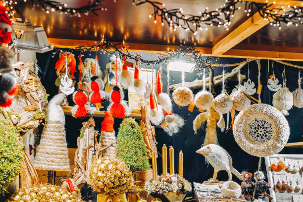 istock Decorations on Christmas market in Riga 1077099838