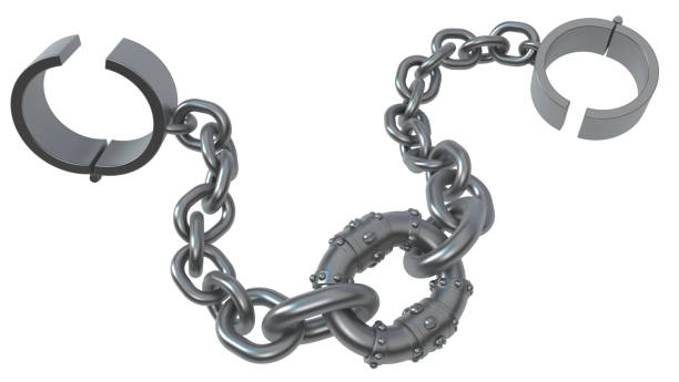 istock Shackles Metal Strong Link Chain 1077102478