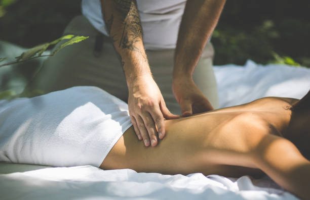 istock Massaging away all the worries and stress. 1077102898