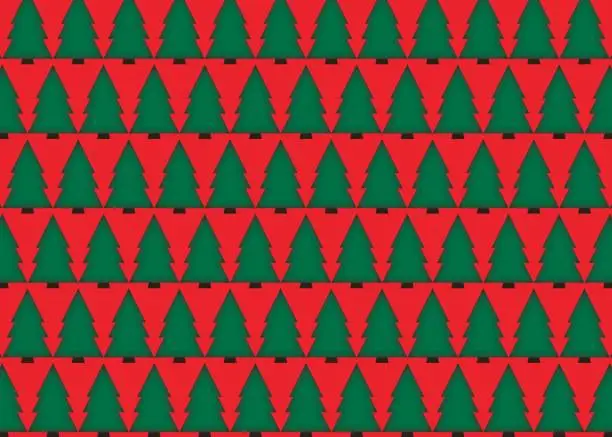 Vector illustration of Christmas tree background