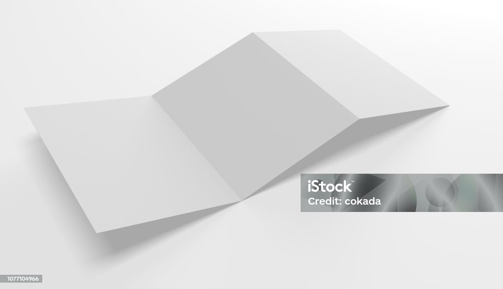 Blank open folder template Template Stock Photo