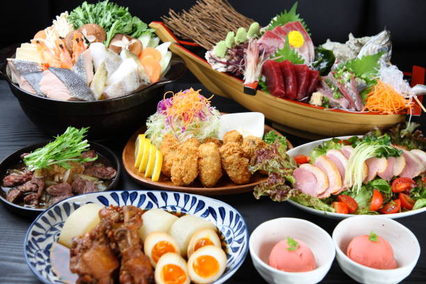istock Various Japanese Izakaya Dishes 1077108092