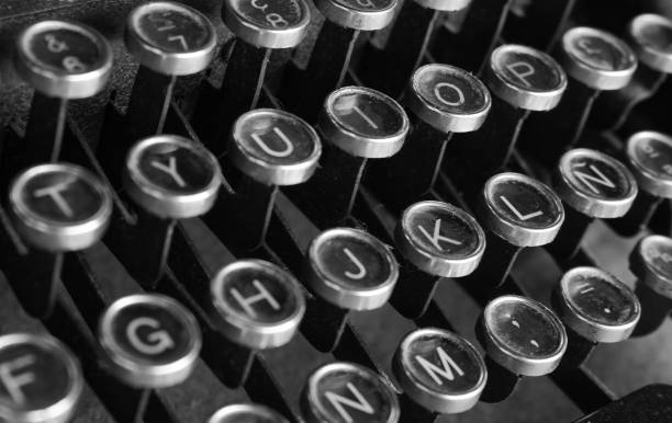 istock The keyboard of an old typewriter 1077111098