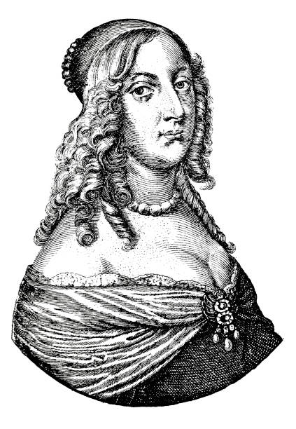 ilustrações de stock, clip art, desenhos animados e ícones de christina (1626-1689), queen of sweden - queen christina