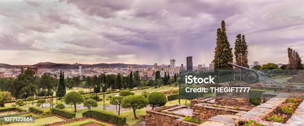 Pretoria Cityscape Under A Stormy Cloudscape Stock Photo - Download Image Now - Pretoria, Cityscape, South Africa