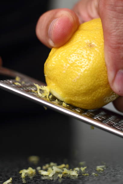 istock Grating lemon. Making Shoofly Tart Series. 1077123356