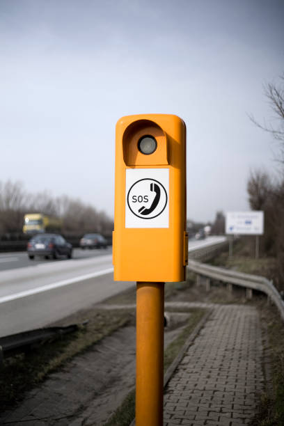 istock Emergency Road Telephone beside a highway - Germany 1077131506