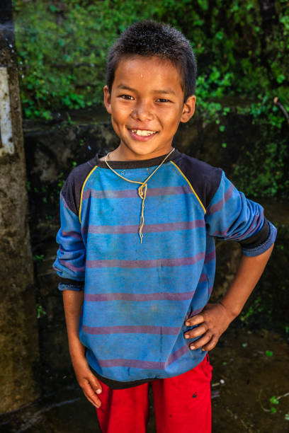 istock Happy Nepali boy near Annapurna Range 1077153742