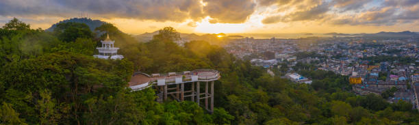 istock aerial view sunrise at Khao Rang viewpoint in Phuket 1077164740